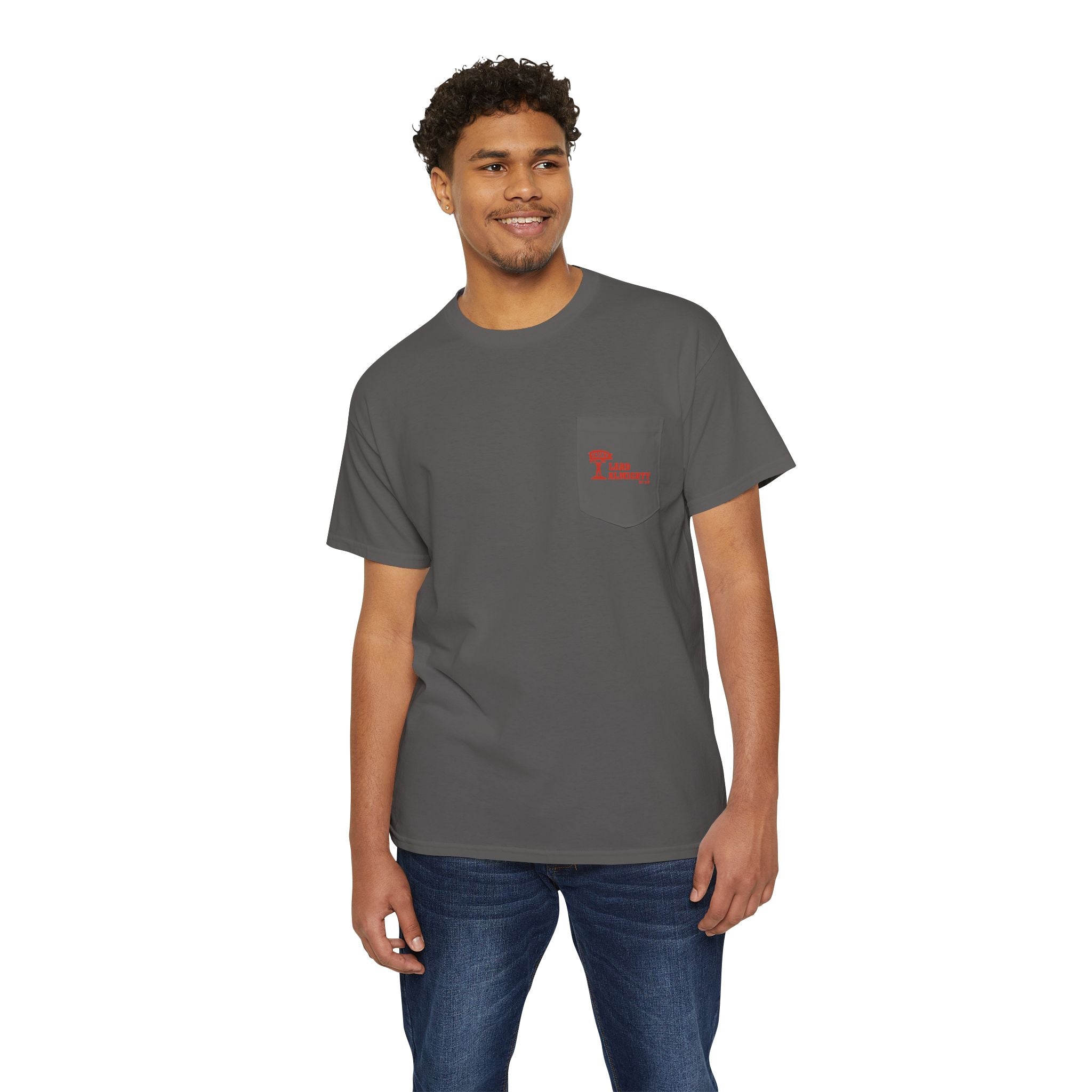 Tash’s Lard Almighty Dry Rub™ Heavy Cotton Pocket Tee — Faith, Flavor & Front Pocket Function